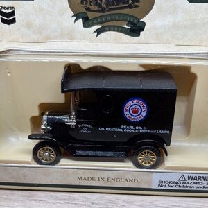 Red Crown Gasoline Black Diecast Delivery Van